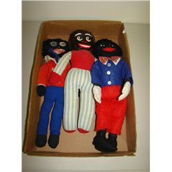 Lot of Three Golliwog Dolls