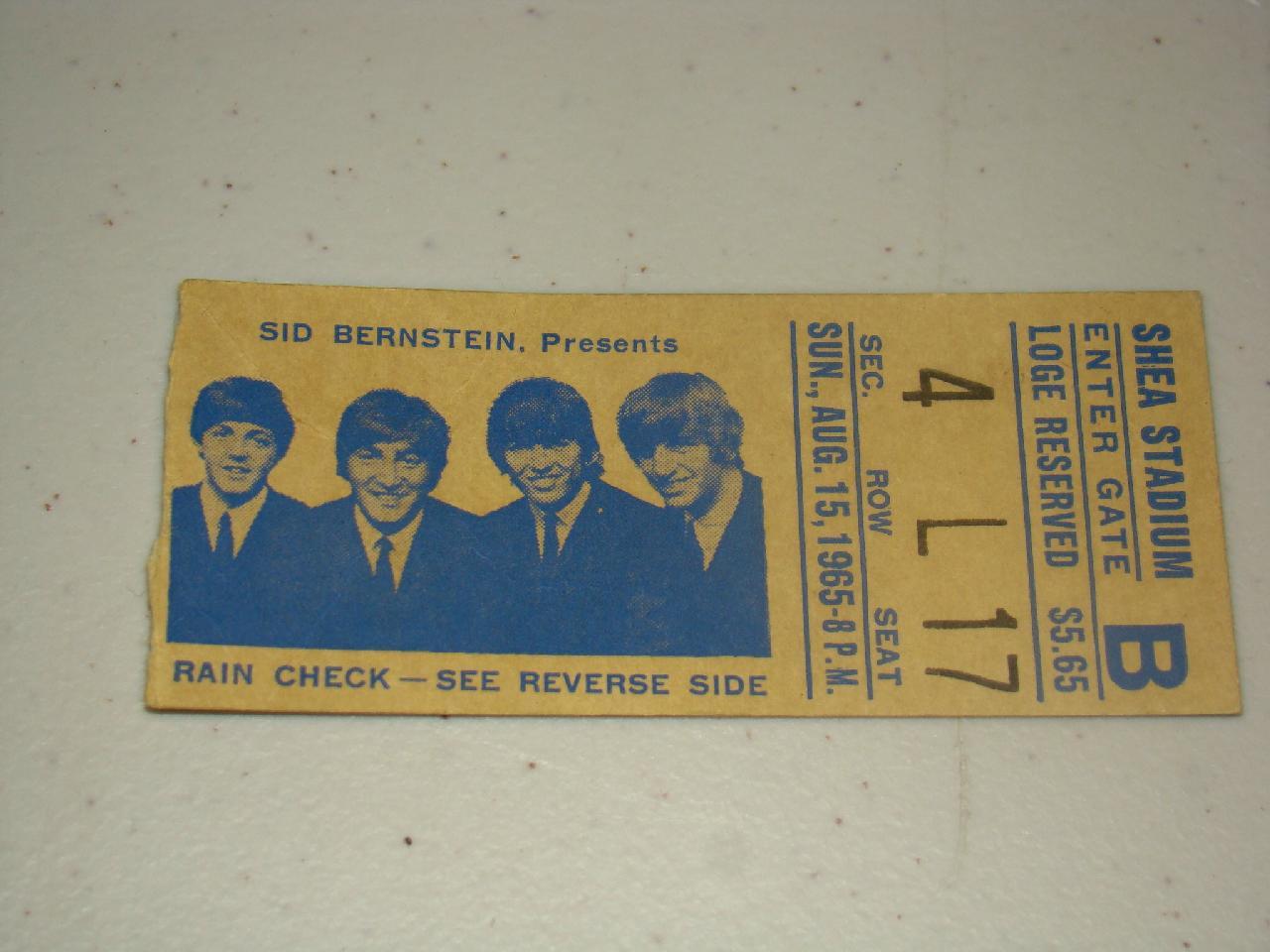 Lot Of 3 Beatles Ticket Stubs Aug 1966 lot-of-3-beatles-ticket-stubs-aug-1966