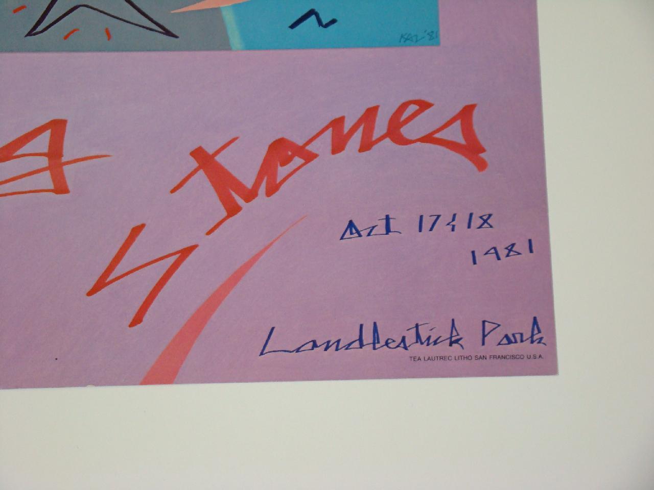 1981 Rolling Stones Candlestick Park Poster