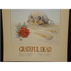 1981 Grateful Dead Europe Concert Poster