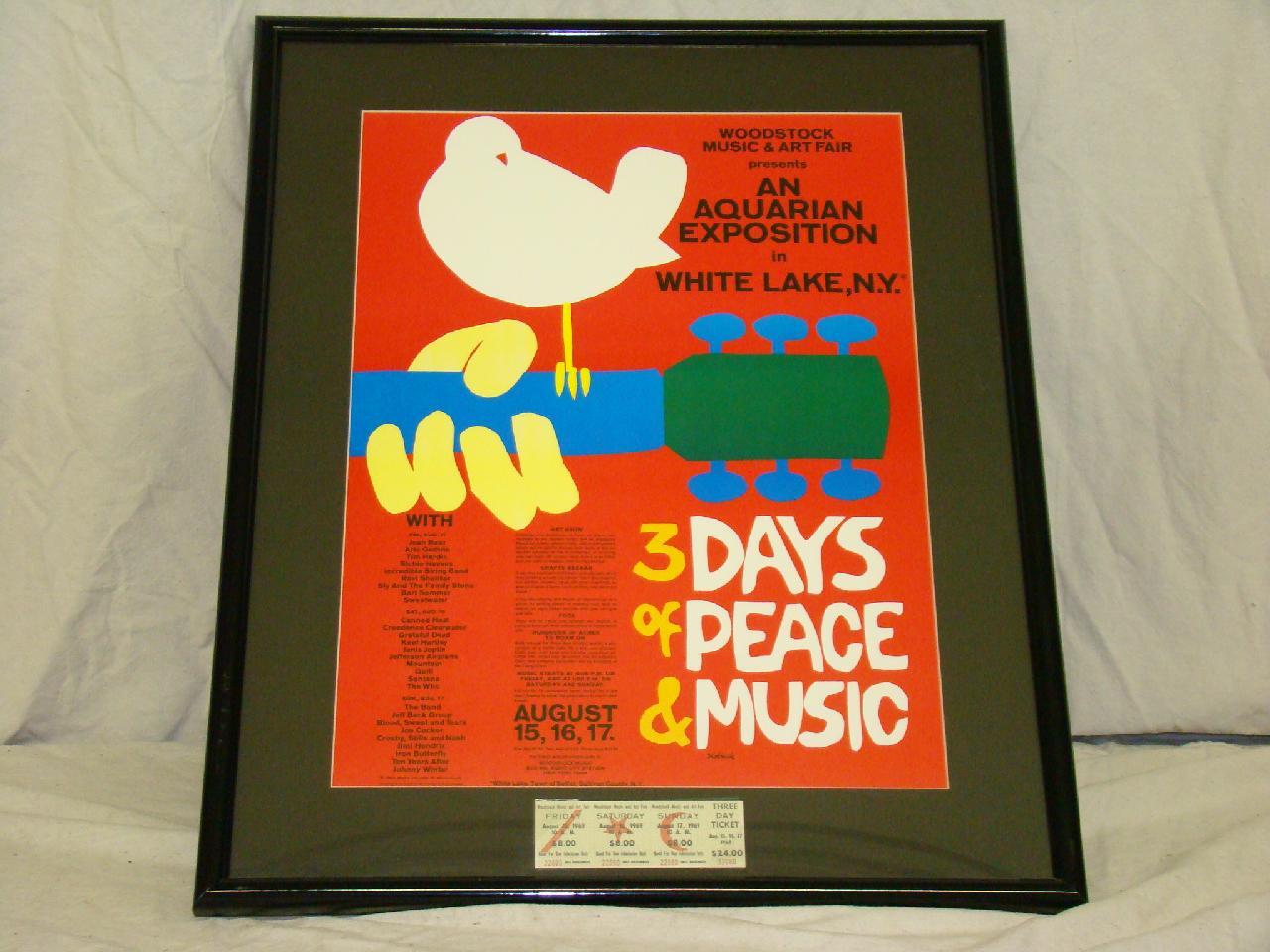 Woodstock - Cinema Greats - Framed Art Print