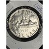 Image 2 : 1957 Silver Canadian Dollar Coin Uncirculated