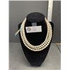 Image 1 : Brand New 3 Strand Pearl Necklace by Kimono