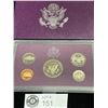 Image 2 : 1989 5 Coin Proof Set Cupro Nickel Original US Mint Packaging