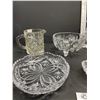 Image 3 : Lot of 6 Pieces of Vintage Crystal and Glass