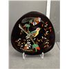 Image 3 : Mid Century Modern Glass Lidded Candy Dish and Signed Longwy France Wall Plate