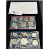 Image 1 : Lot of 2 US Mint Uncirculated Coin Sets 1 x 7 Coins (Double Quarters) Denver Mint, 1 x 6 Coins Phila