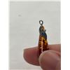 Image 2 : Amber and Sterling Teardrop Pendant