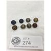 Image 1 : Set of 8 Matching Victorian/Edwardian Quality Buttons