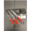 Image 1 : Lot of 3 Throwing Knives with Sheath