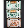 Image 2 : Lot of 6 BC Municipal and Trailer License Plates