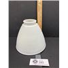 Image 1 : Small White Milk Glass Torchiere Lamp Shade