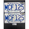 Image 1 : Pair of BC License Plates 1978