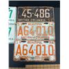 Image 2 : Lot of 5 BC License Plates Including 1956 and Expo 86