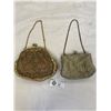 Image 1 : Lot of 2 Beautifully Beaded Vintage Ladies Clutch Handbags