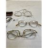 Image 2 : Lot of 3 Pairs of Vintage Eyeglasses with 2 Cases