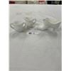 Image 1 : Vintage Milk Glass Lot  - Fenton Hobnail Cat Head Shoe and Small Westmoreland Cream and Sugar