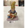 Image 1 : Rare Vintage Lefton Gnome Figurine  The Patcher Signed and Numbered Great Details No Chips or Cracks