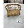 Image 3 : Vintage Set  of Barbie Doll Sized Wicker Rattan Furniture