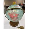 Image 2 : Vintage World Globe with Brass Duck Head Bottle Opener