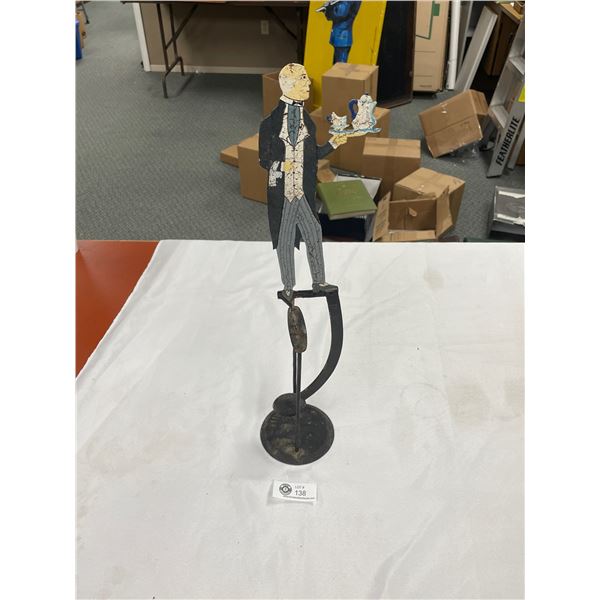 Vintage Victorian Handmade Metal Balance Toy Butler