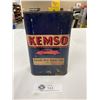 Image 1 : Vintage Paper Label Kemso Shock Absorber Fluid Tin Ontario Canada