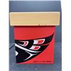 Image 4 : 7 x 7 x 8" First Nation Wooden Box with Lid - Signed