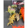 Image 2 : Large Hard Cover Book - Dinosaurs by Steve Brusatte with Plastic Dinosaur Figures