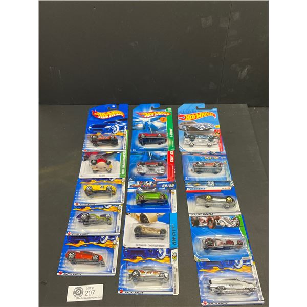 Lot of 15 New Hot Wheels Cars in Original Packaging