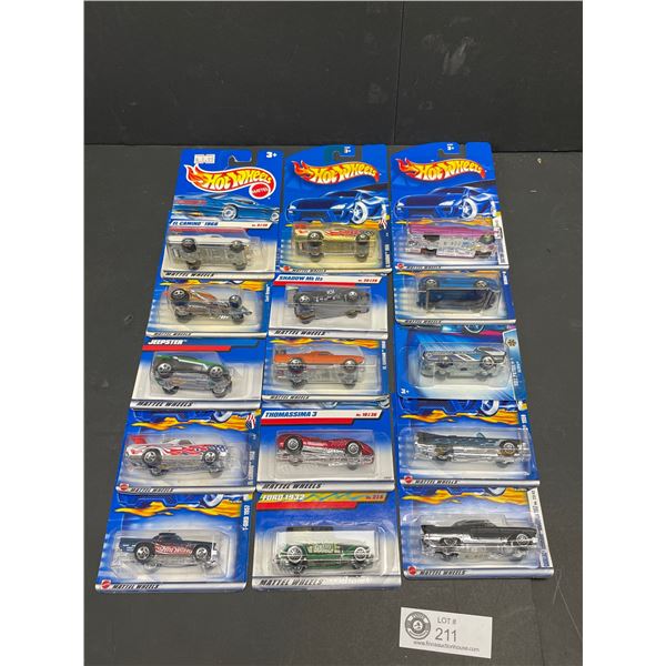 Lot of 15 New Hot Wheels Cars in Original Packaging