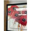 Image 2 : Large Decorative Poppy Print Signed 33 x33