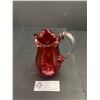 Image 2 : Victorian Nice 5.5" Tall Cranberry Glass Jug