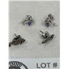 Image 2 : Two Pair of  Sterling Earrings , Seahorse and Dolphins with Amethyst