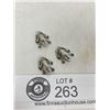 Image 2 : 3 Sterling Silver Frog Charms/Pendants