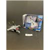 Image 1 : 2 Die Cast Planes One Still in Box Other is Echo VF-17 and F18 One Missing One Torpedo