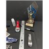 Image 2 : Coming Soon Tray of Collectibles, Trophy, ULU Knife,Openers etc