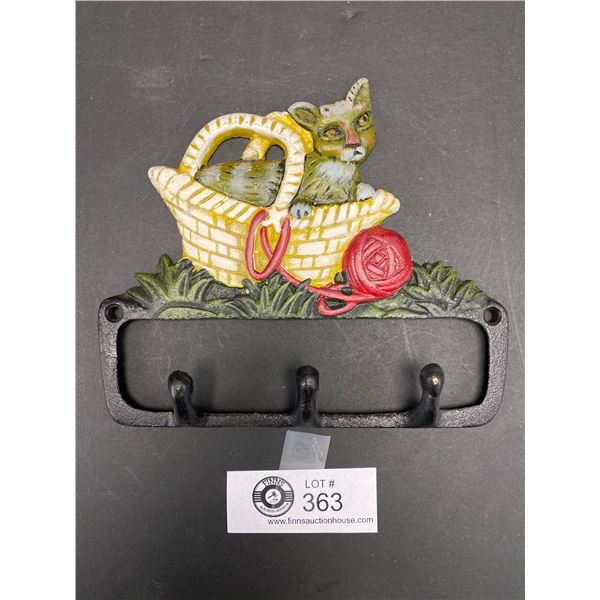 Cast Iron Cat Key Chain Holder