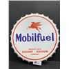 Image 1 : 17" Diameter Mobil Fuel Bottle Cap Sign