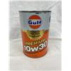 Image 2 : 2 Full Oil Cans - Mobil Jet Oil and Gulf Motor Oil