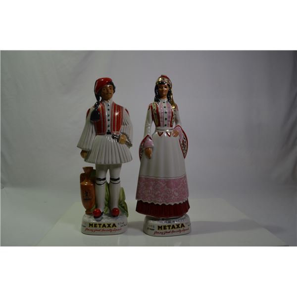 Vintage Ceramic Metaxa Bottles