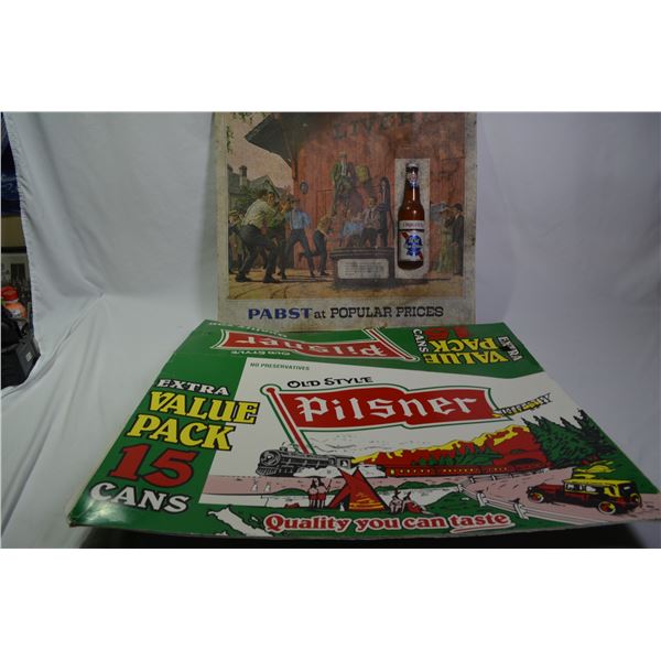 Pilsner and Pabst Ads
