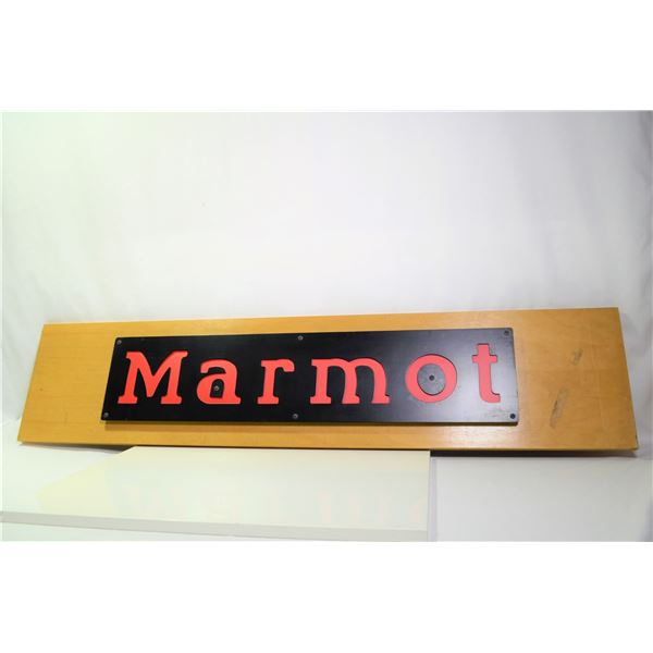 Marmot Advertising Sign