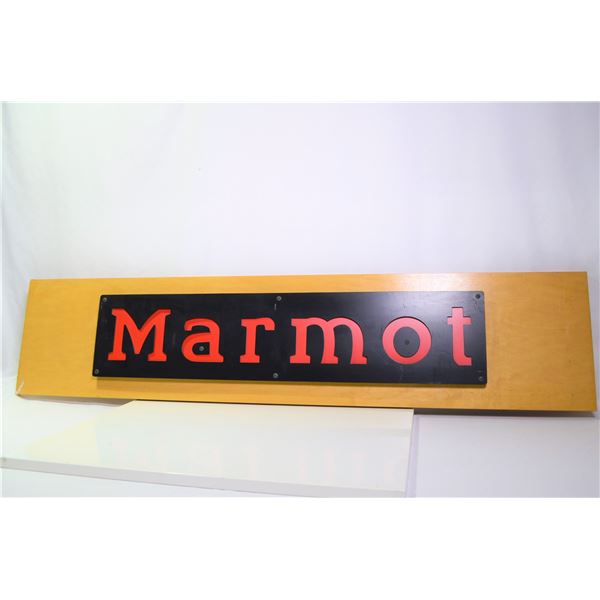 Marmot Advertising Sign
