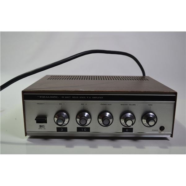 Realistic PA Amplifier