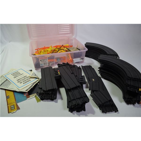 Aurora Slot Car Track Pieces and Accessories