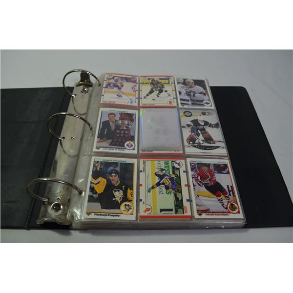 Binder of Hockey Cards