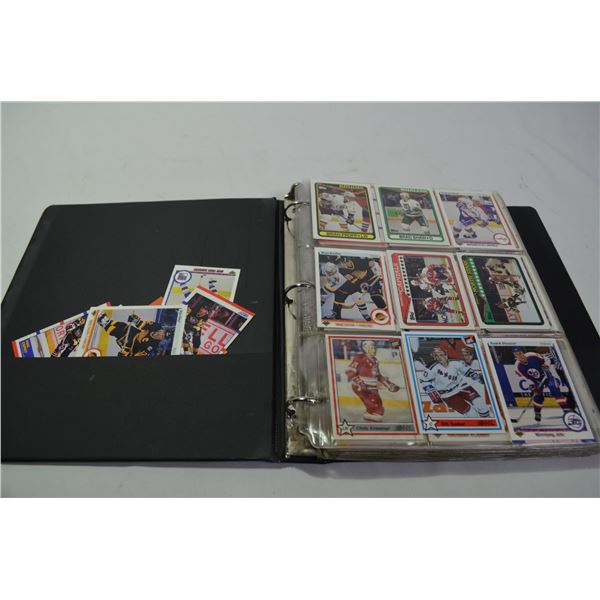 Binder of Hockey Cards