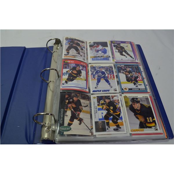 Binder of Hockey Cards