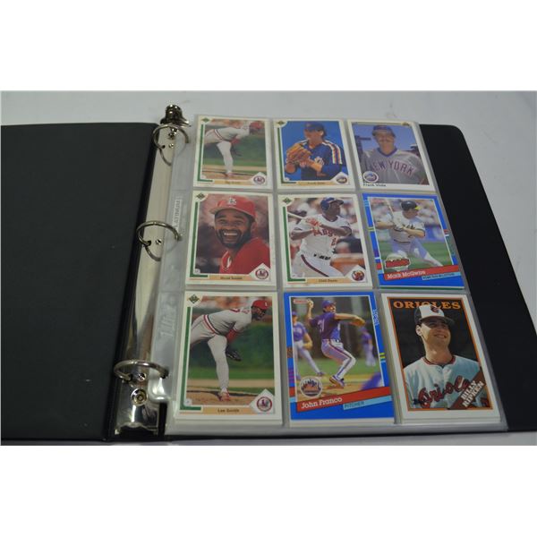 Binder of Baseball Cards