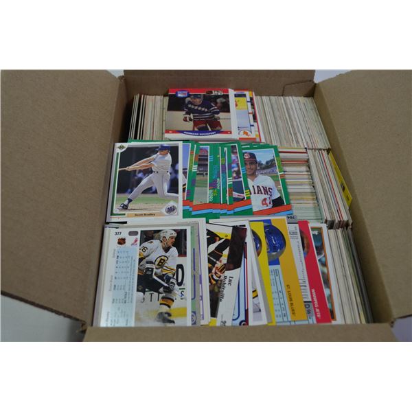 Box of Sports Cards